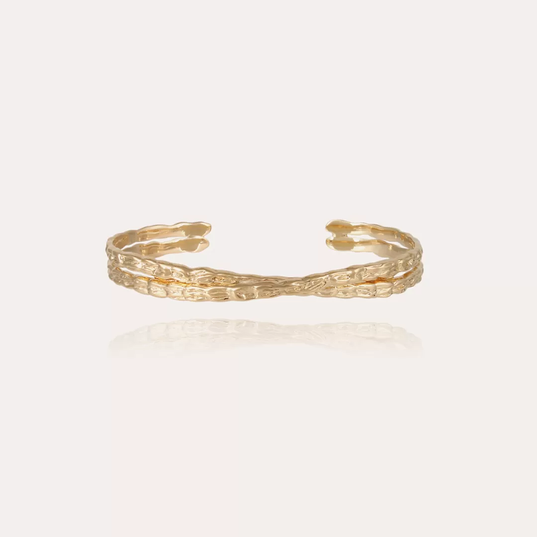 Gas Bijoux Bracelet Liane Croise Homme Dore
