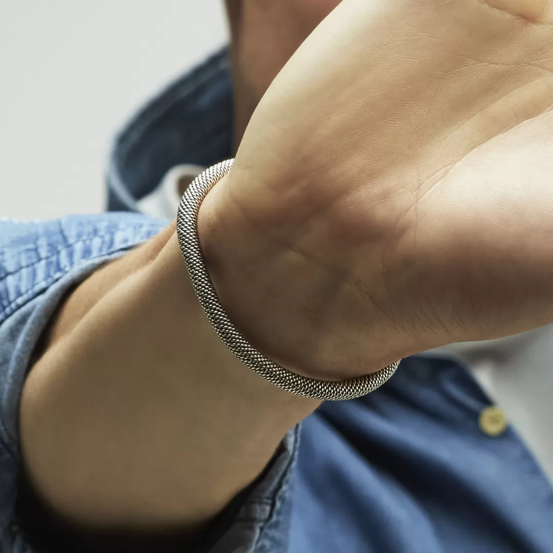 Gas Bijoux Bracelet Liliwood Homme Argente