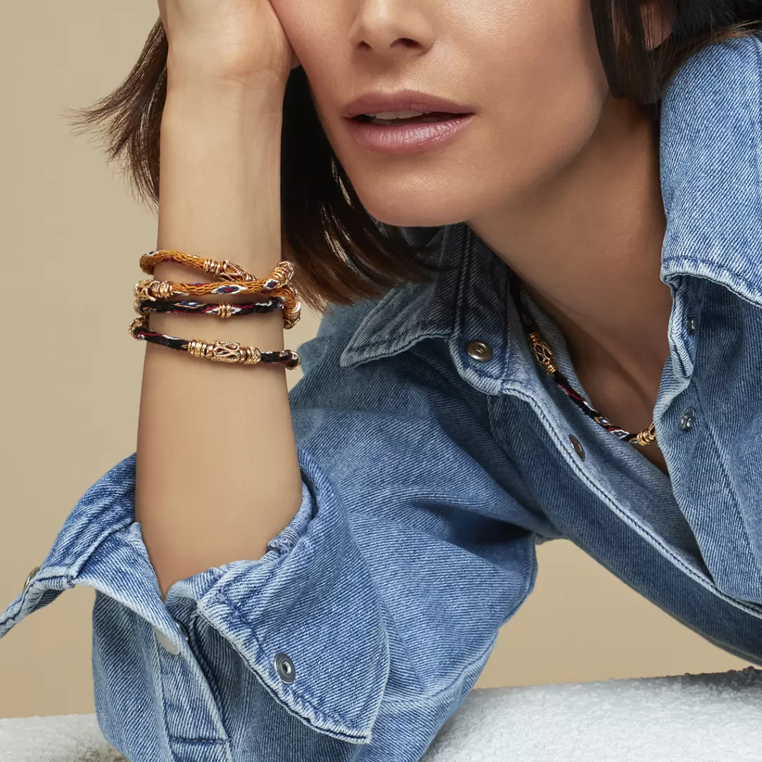 Gas Bijoux Bracelet Lima Double Dore