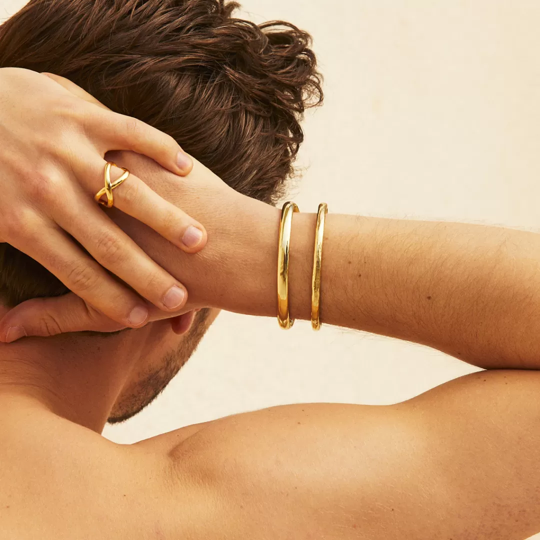 Gas Bijoux Bracelet Lino Homme Dore