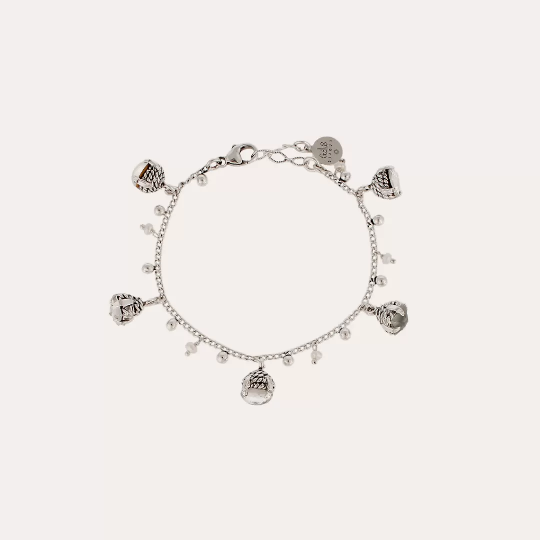 Gas Bijoux Bracelet Lucce Serti Argente