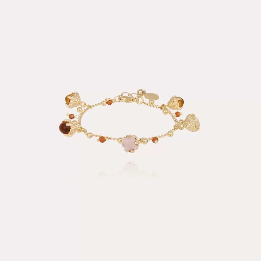 Gas Bijoux Bracelet Lucce Serti Dore