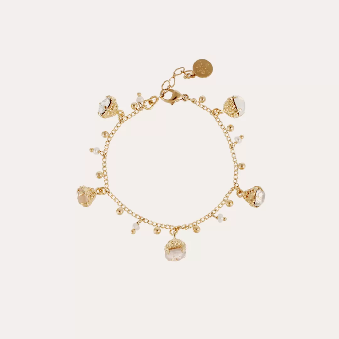 Gas Bijoux Bracelet Lucce Serti Dore