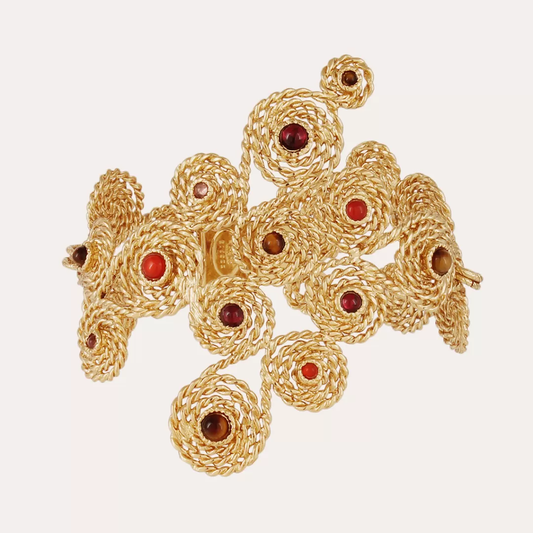 Gas Bijoux Bracelet Manchette Mistral Dore