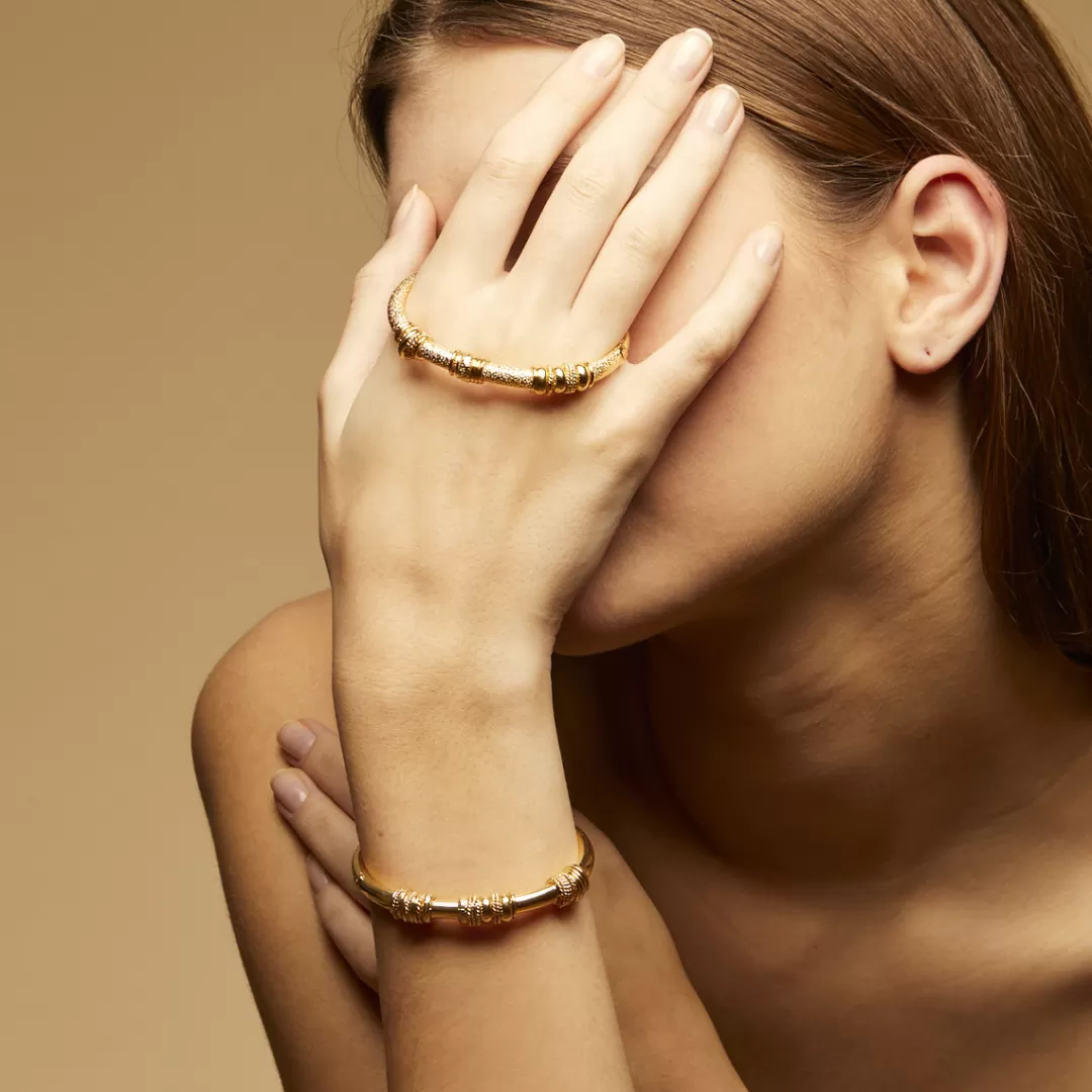 Gas Bijoux Bracelet Maranzana Martele Dore