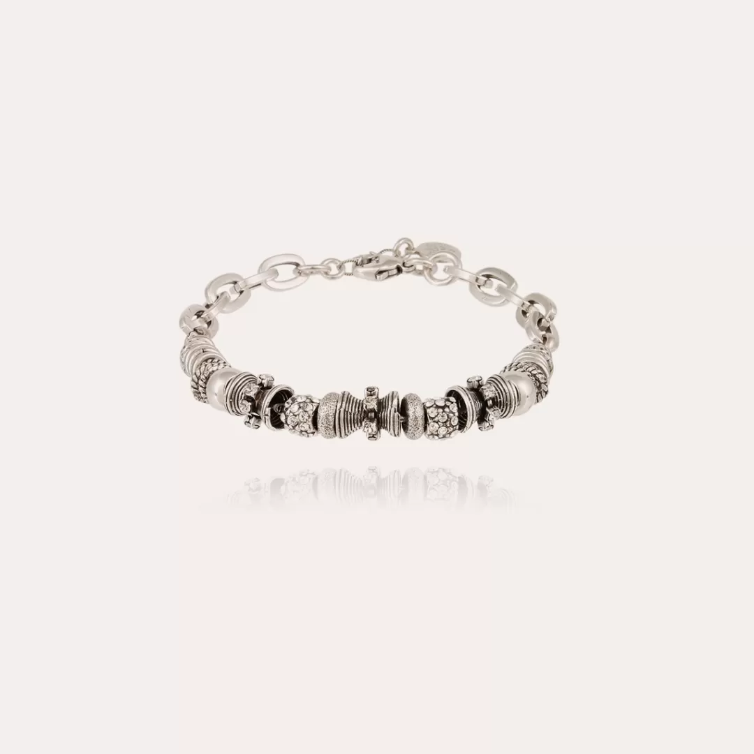 Gas Bijoux Bracelet Marquiza Chaine Strass Silver