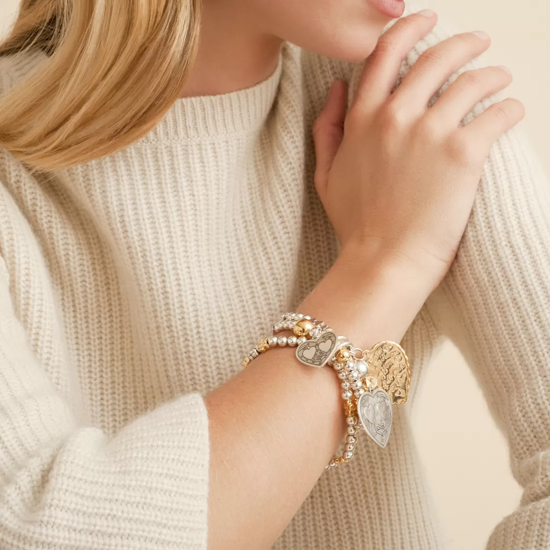 Gas Bijoux Bracelet Merlin Love Bicolore