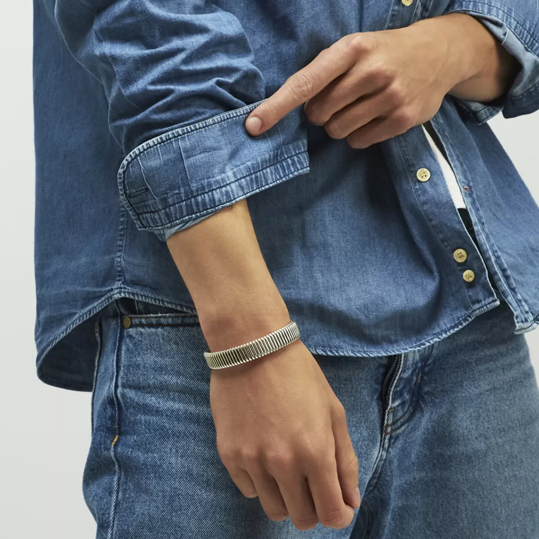 Gas Bijoux Bracelet Milos Homme Argente