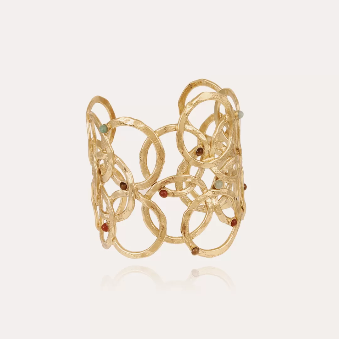 Gas Bijoux Bracelet Olympie Strass Dore