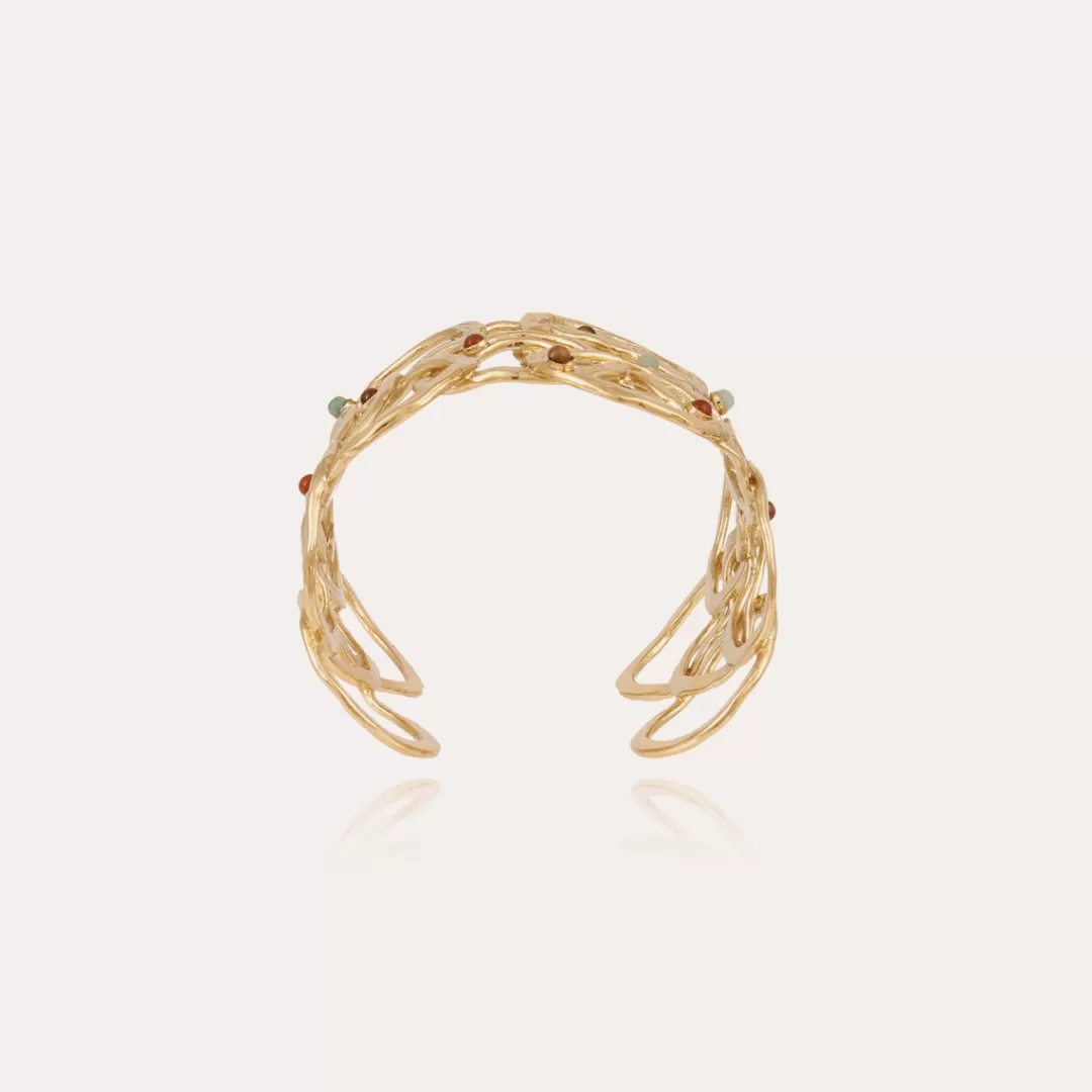 Gas Bijoux Bracelet Olympie Strass Dore