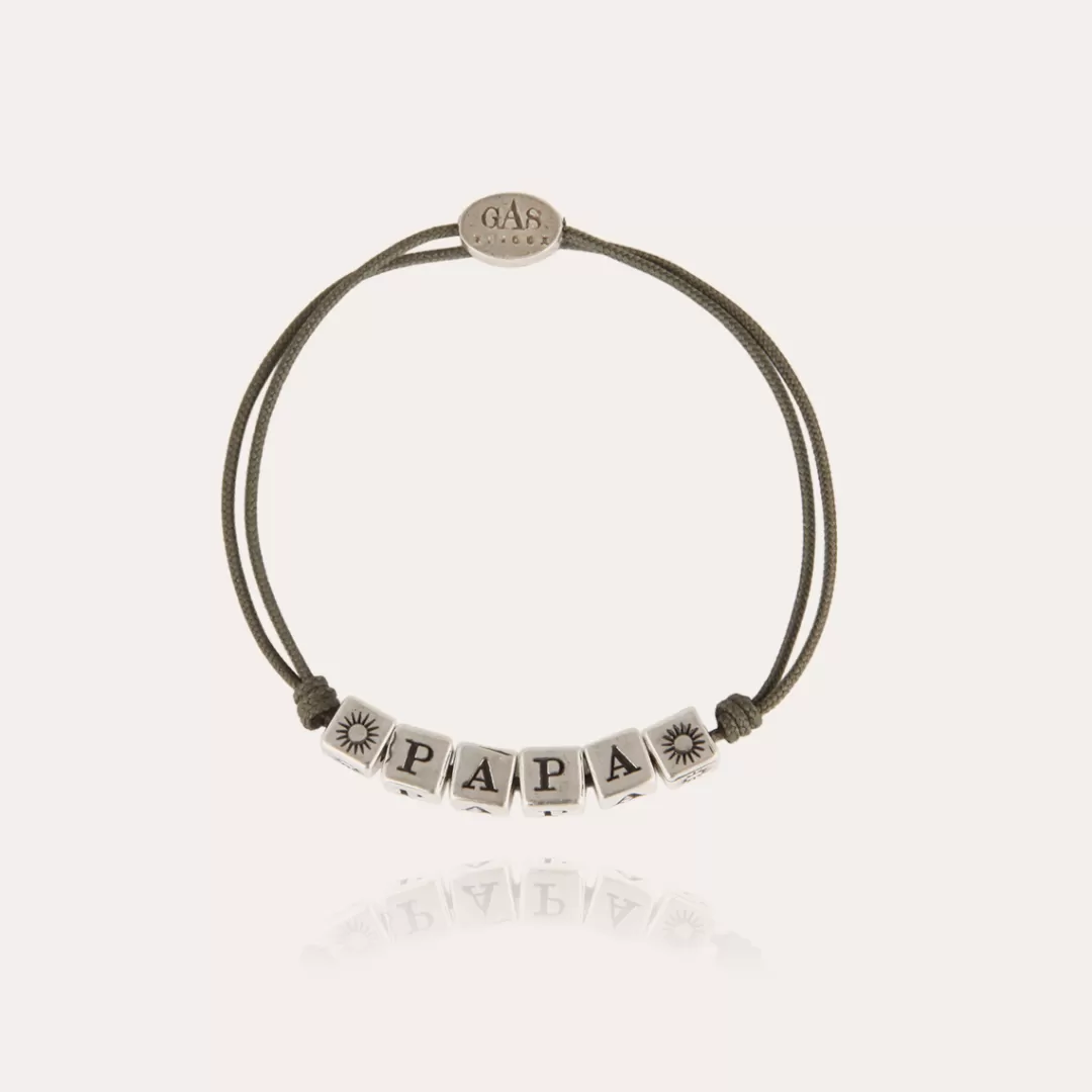 Gas Bijoux Bracelet Papa Homme Argente