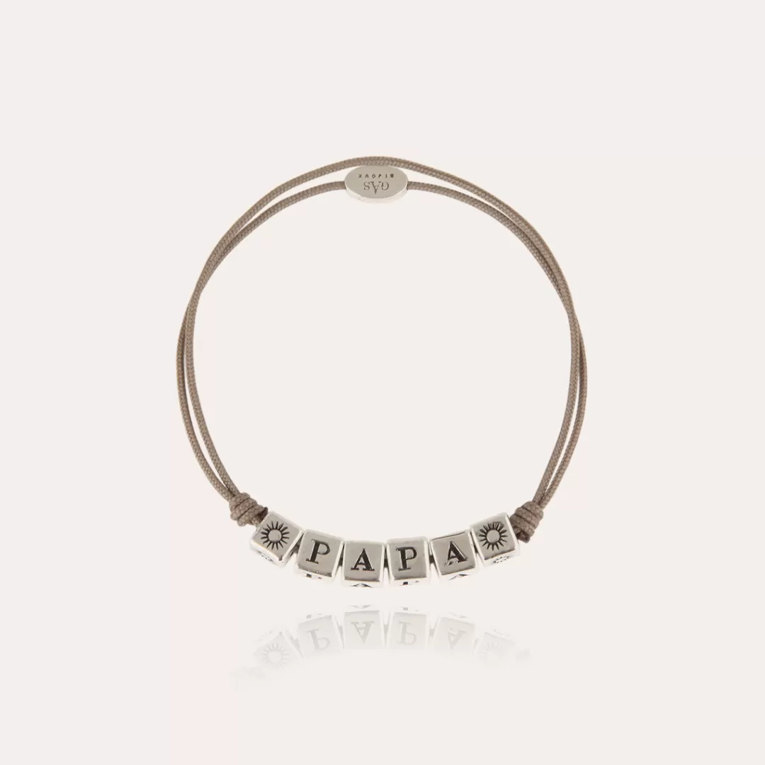 Gas Bijoux Bracelet Papa Homme Argente
