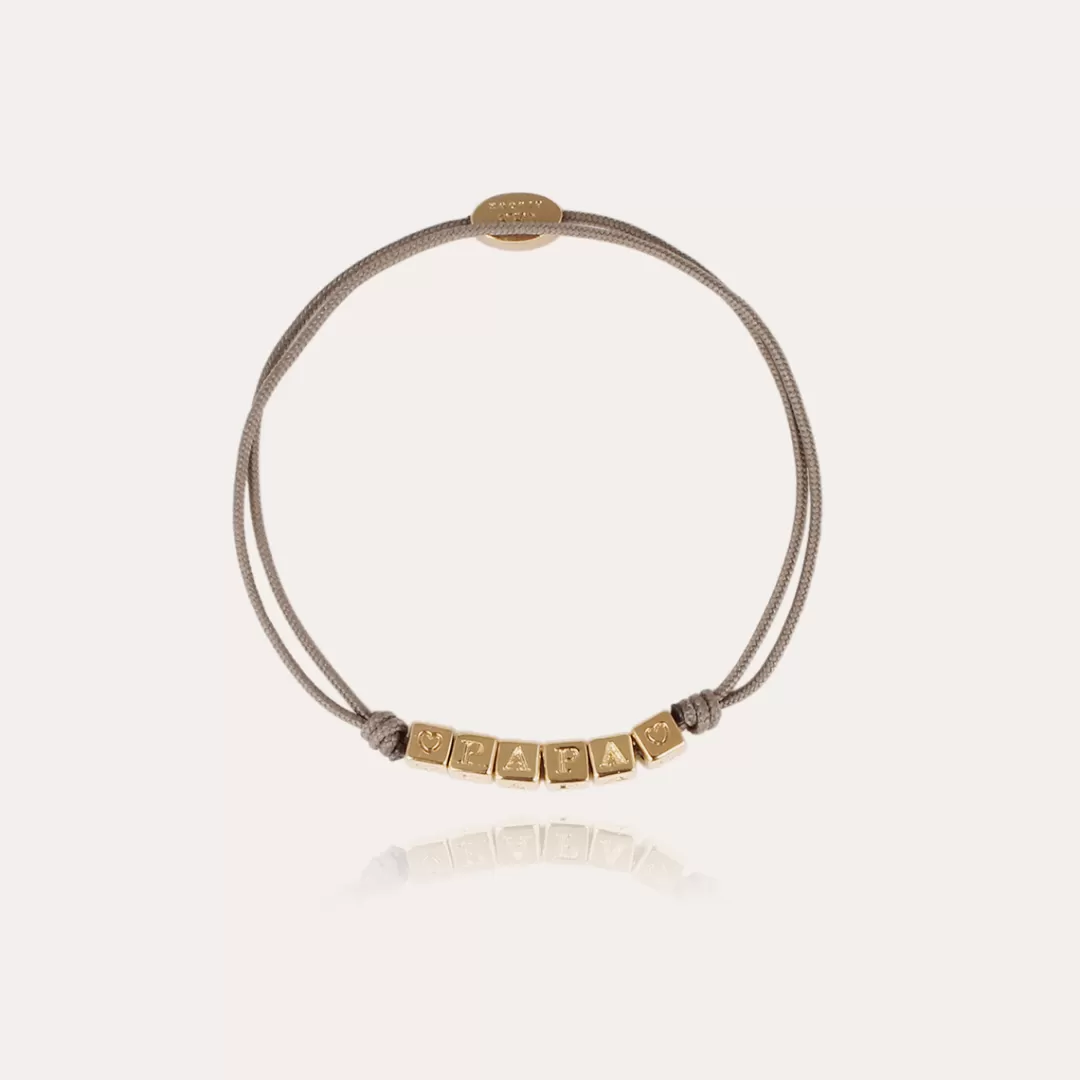 Gas Bijoux Bracelet Papa Homme Dore