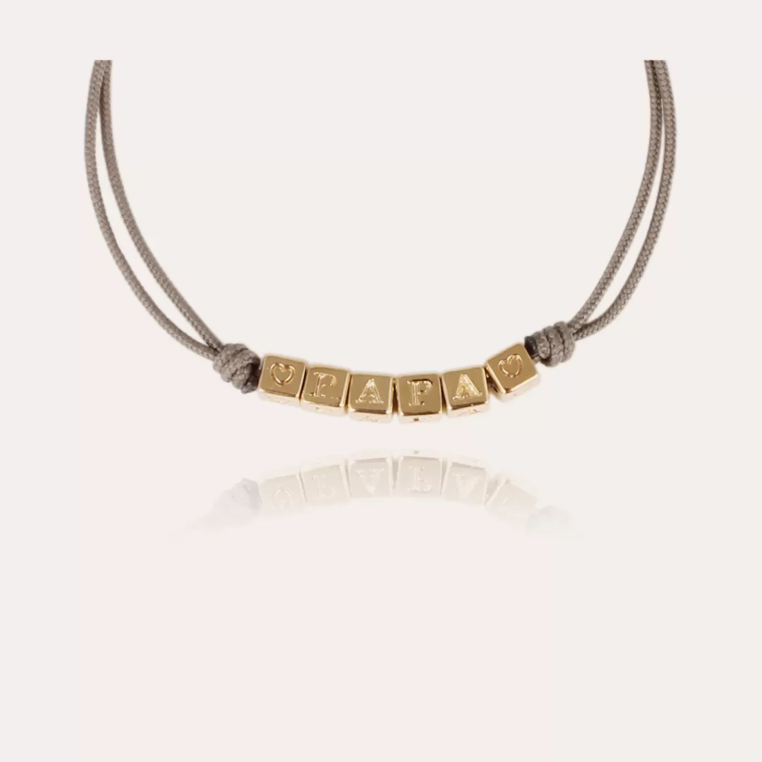 Gas Bijoux Bracelet Papa Homme Dore