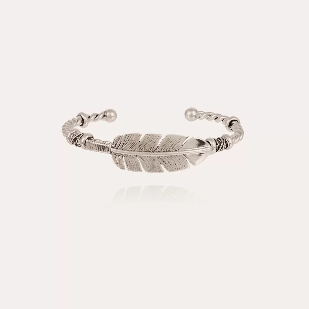 Gas Bijoux Bracelet Penna Jonc Homme Argente