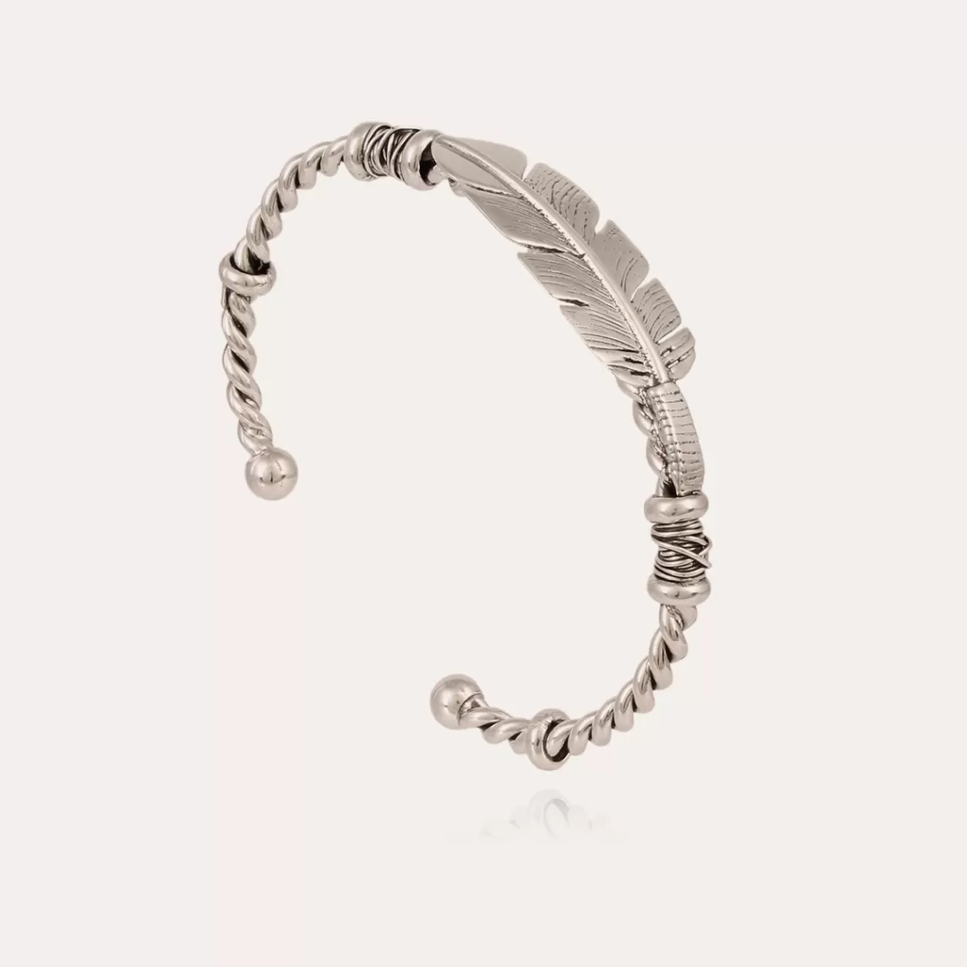 Gas Bijoux Bracelet Penna Jonc Homme Argente