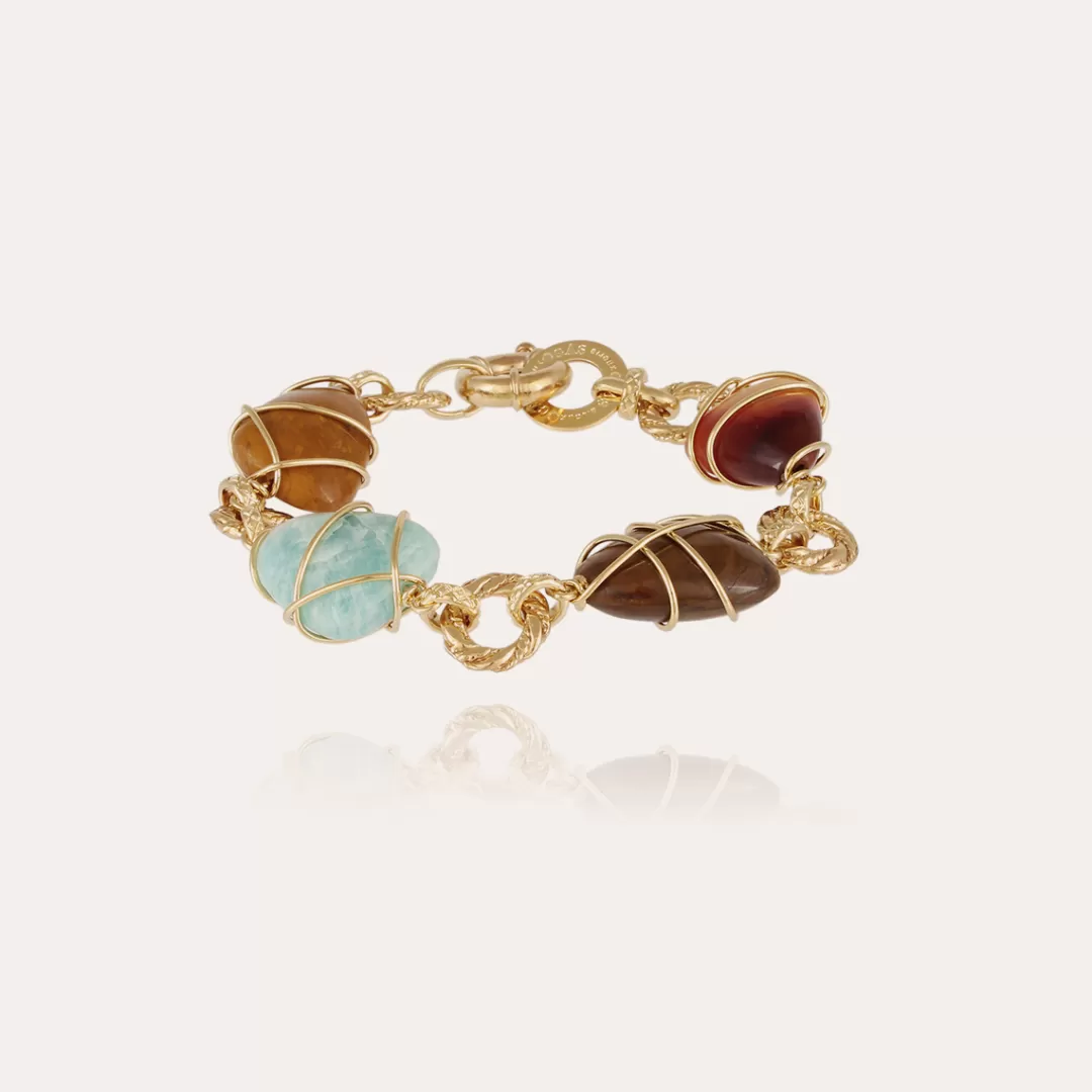 Gas Bijoux Bracelet Rainbow Multi Dore