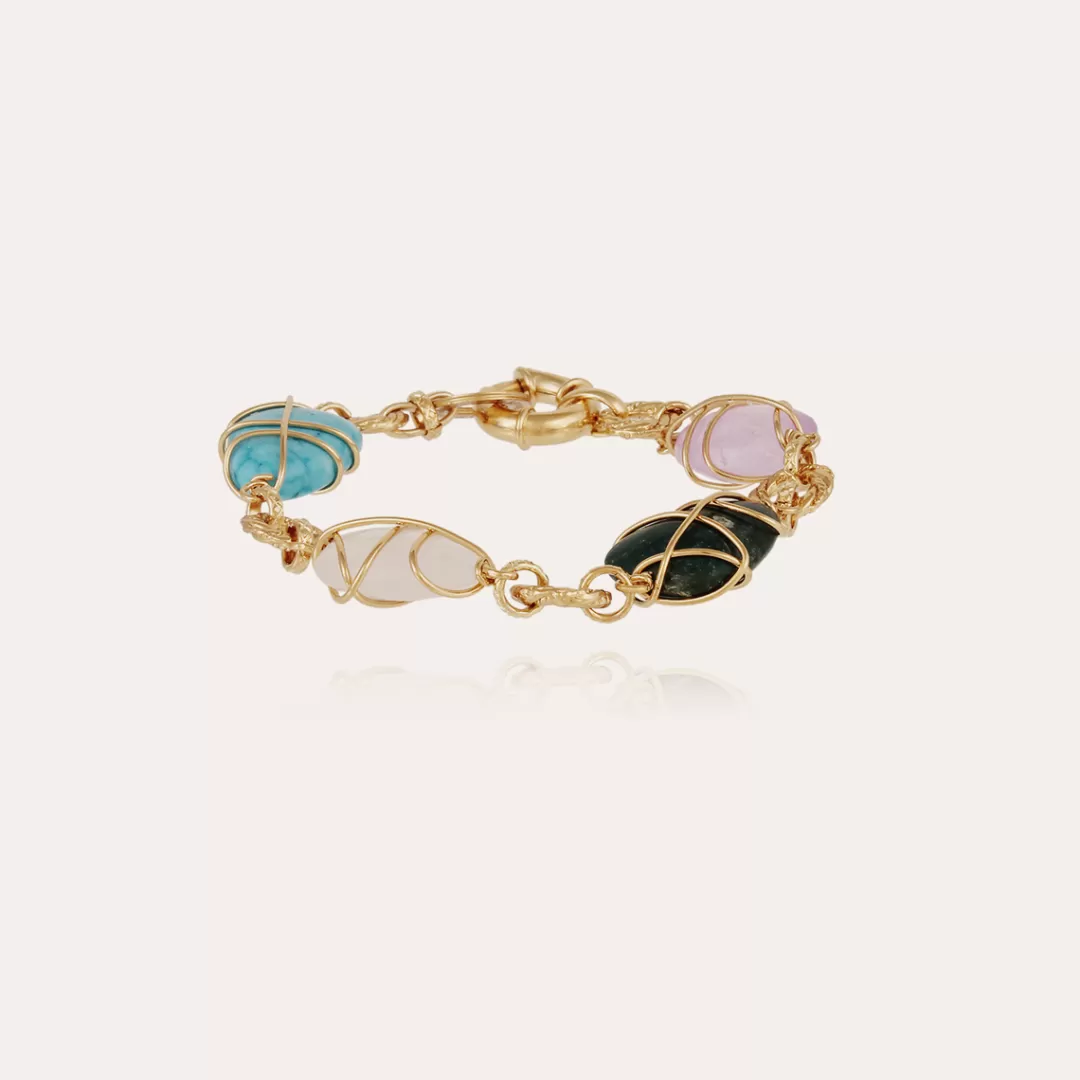 Gas Bijoux Bracelet Rainbow Multi Dore