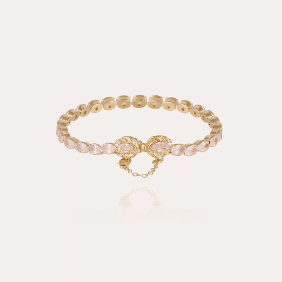 Gas Bijoux Bracelet Riviera Fleur Homme Grand Modele Dore