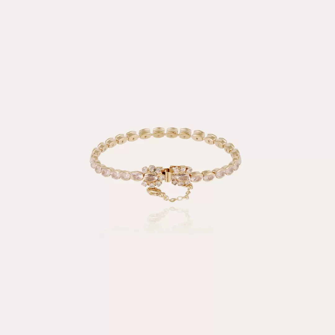 Gas Bijoux Bracelet Riviera Fleur Petit Modele Dore