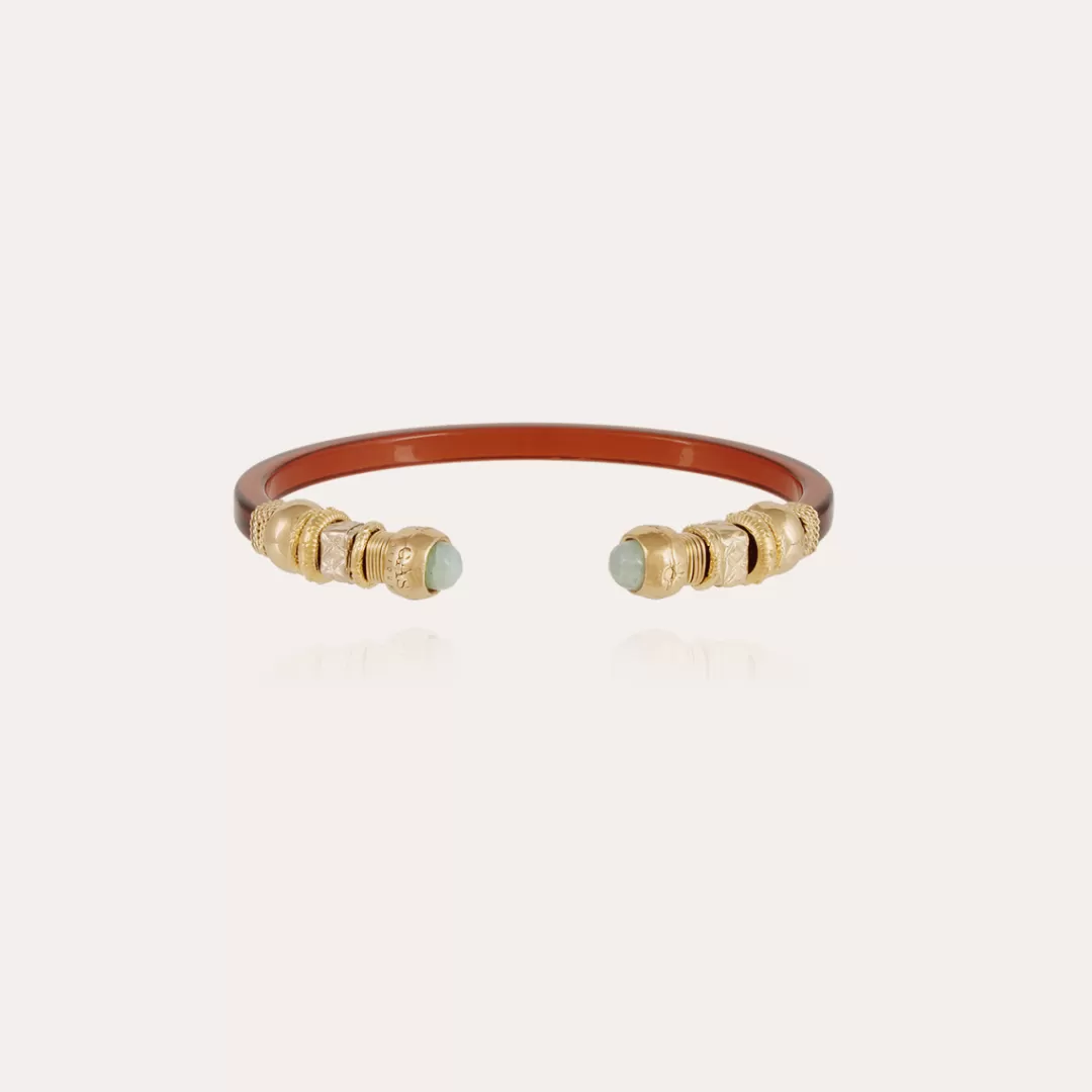 Gas Bijoux Bracelet Sari Bis Acetate Dore-Ambre
