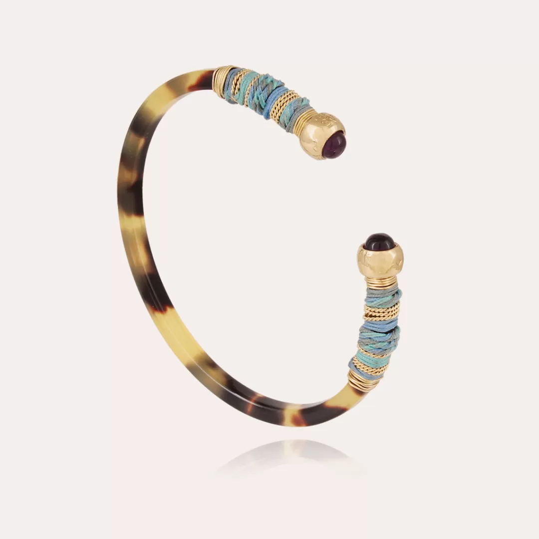 Gas Bijoux Bracelet Sari Bis Acetate Dore-Ecaille
