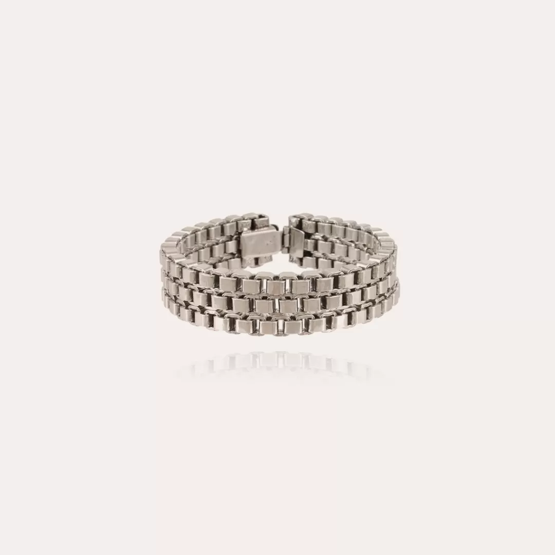 Gas Bijoux Bracelet Standard 3 Rangs Argente