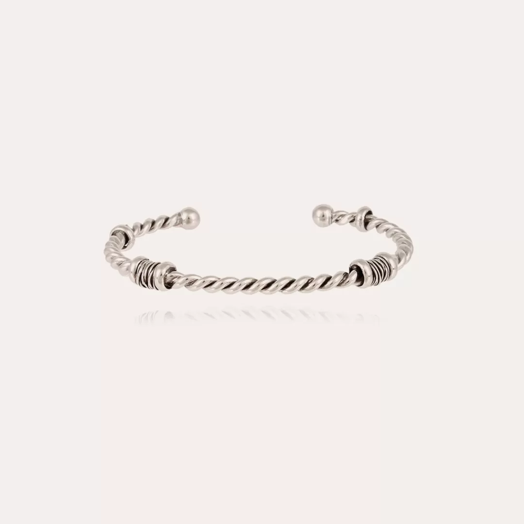 Gas Bijoux Bracelet Torsade Homme Argente
