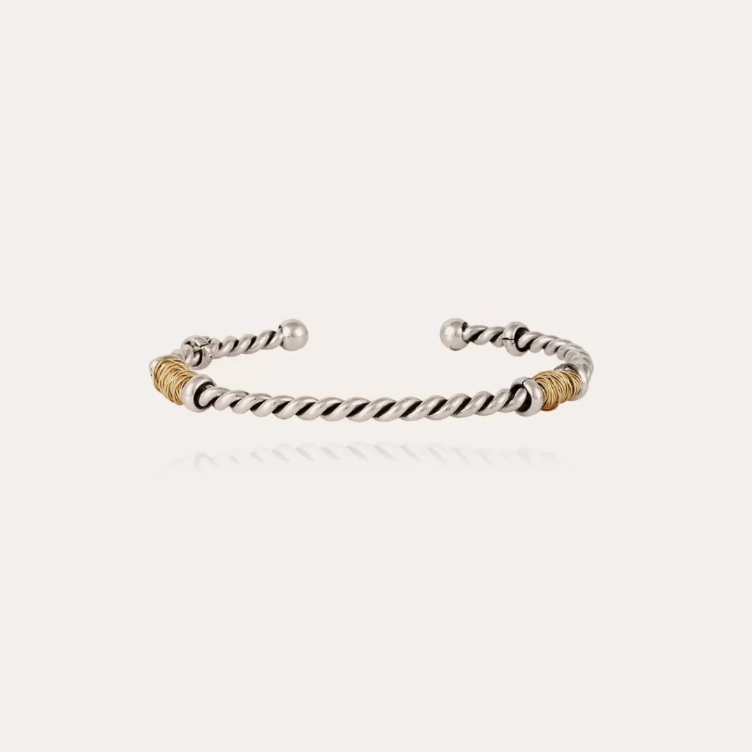 Gas Bijoux Bracelet Torsade Homme Bicolore