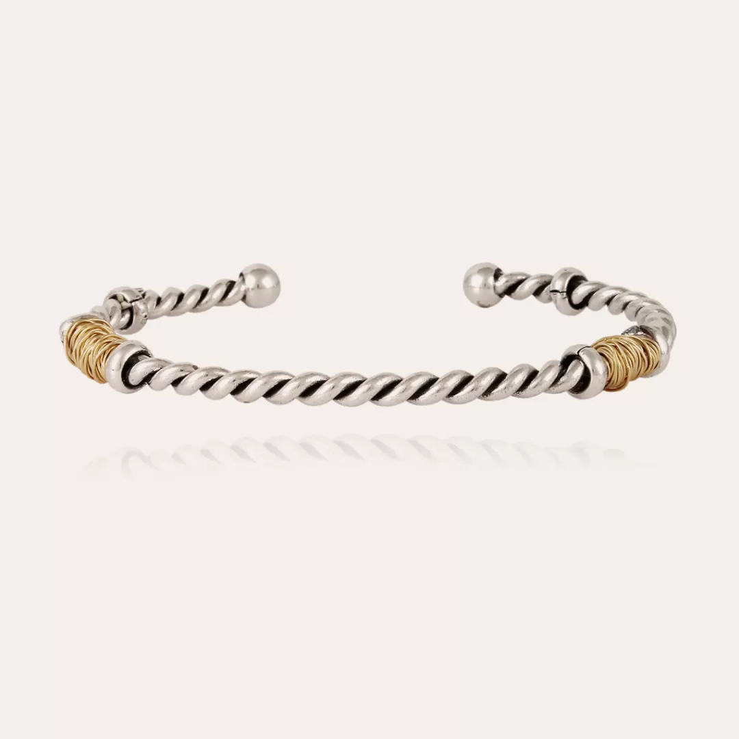 Gas Bijoux Bracelet Torsade Homme Bicolore