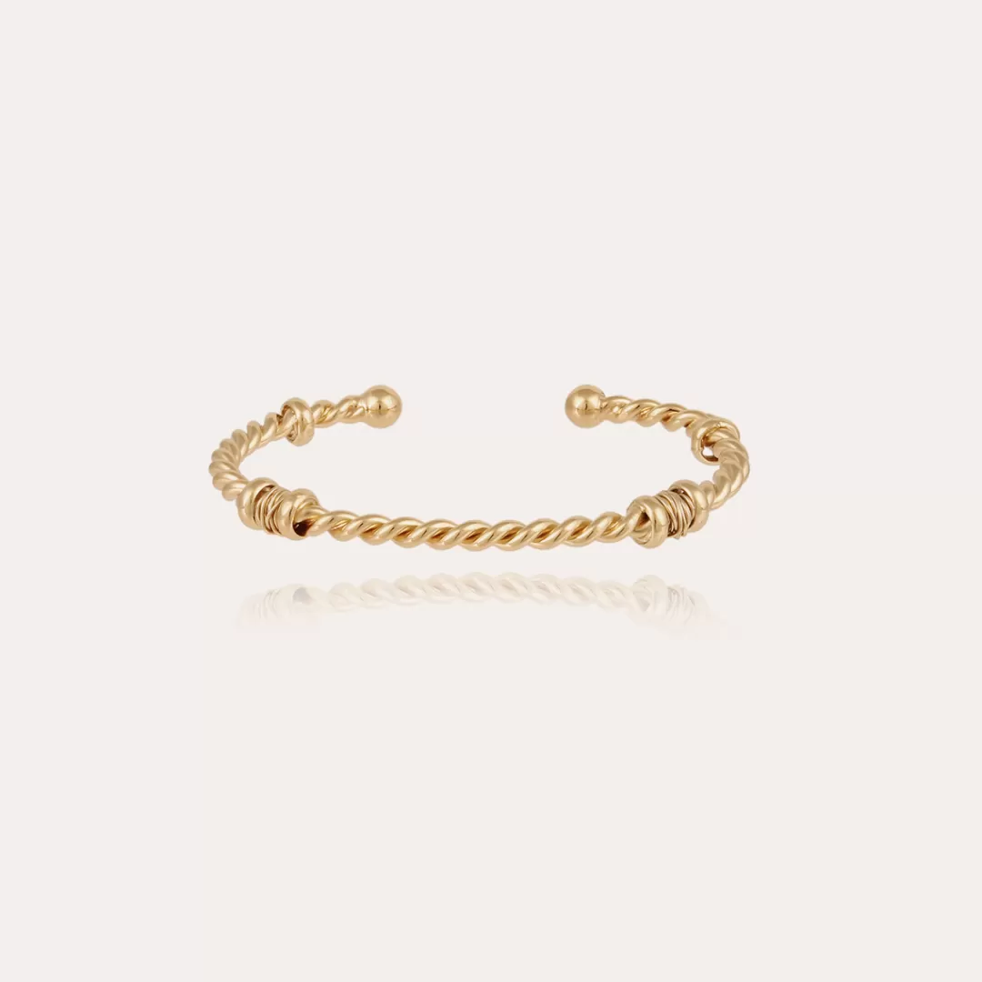 Gas Bijoux Bracelet Torsade Homme Dore
