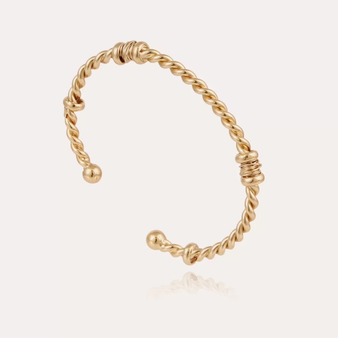 Gas Bijoux Bracelet Torsade Homme Dore
