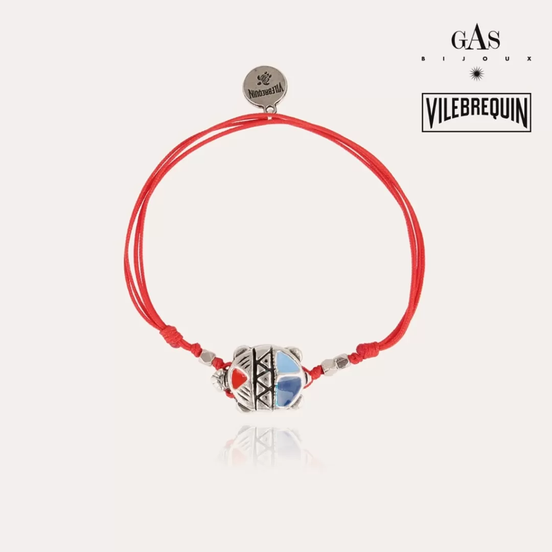 Gas Bijoux Bracelet Tortue Email Vilebrequin Homme Argente