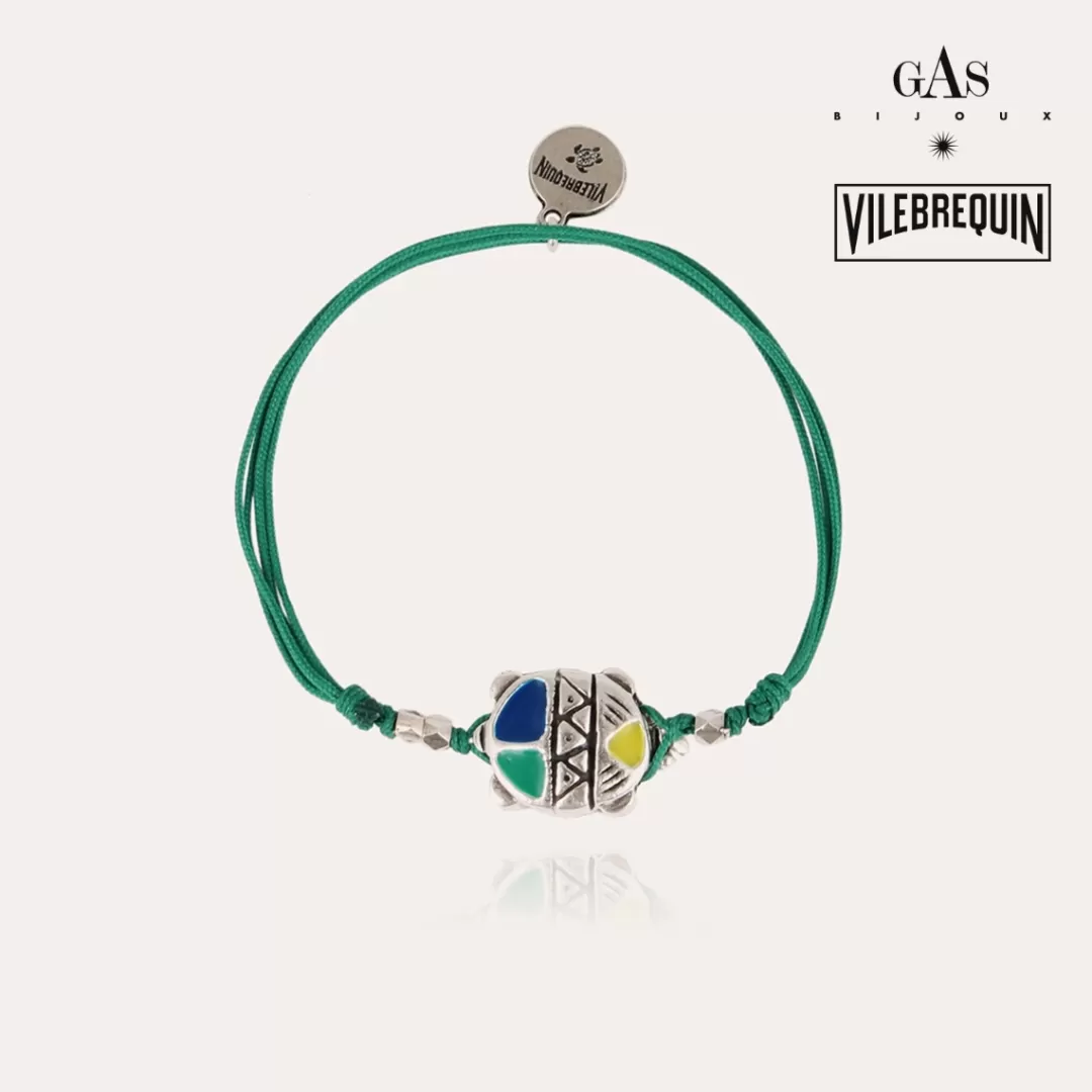 Gas Bijoux Bracelet Tortue Email Vilebrequin Homme Argente
