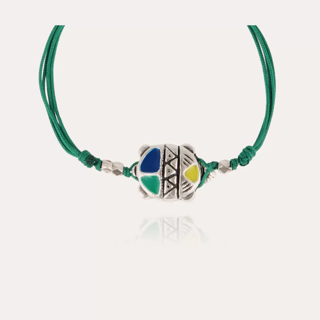 Gas Bijoux Bracelet Tortue Email Vilebrequin Homme Argente
