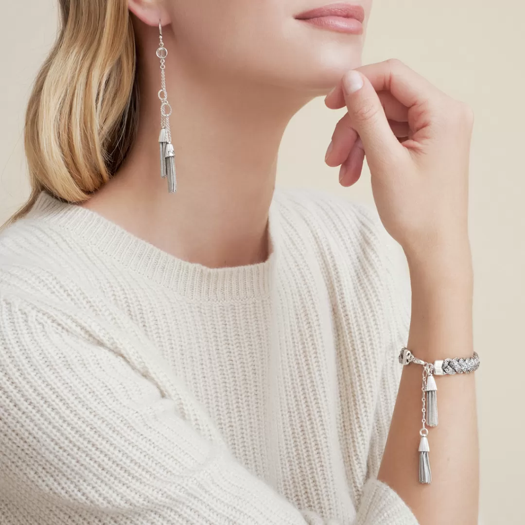 Gas Bijoux Bracelet Tresse Argente