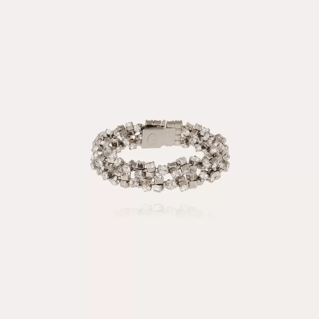 Gas Bijoux Bracelet Trevise Double Finition Rhodium