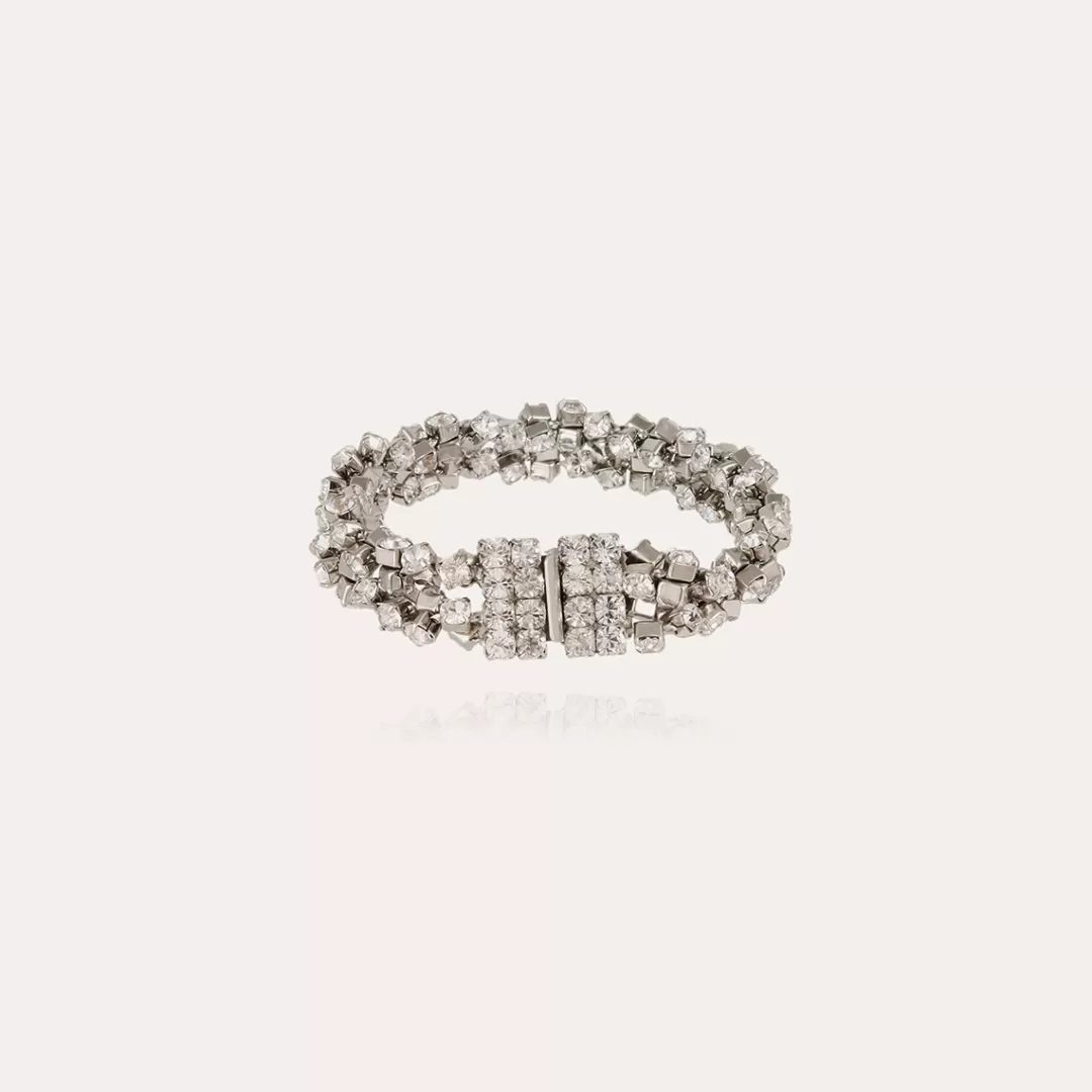 Gas Bijoux Bracelet Trevise Double Finition Rhodium
