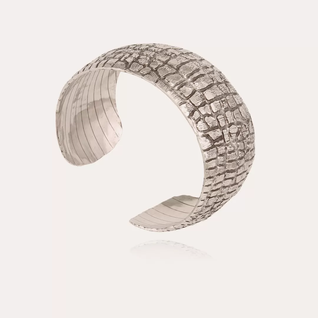 Gas Bijoux Bracelet Wild Tres Grand Modele Argente
