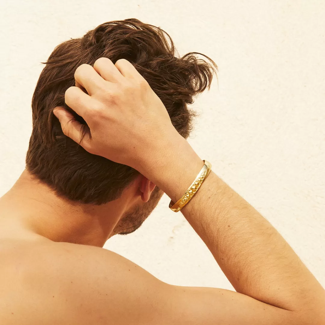 Gas Bijoux Bracelet Ziggy Homme Dore