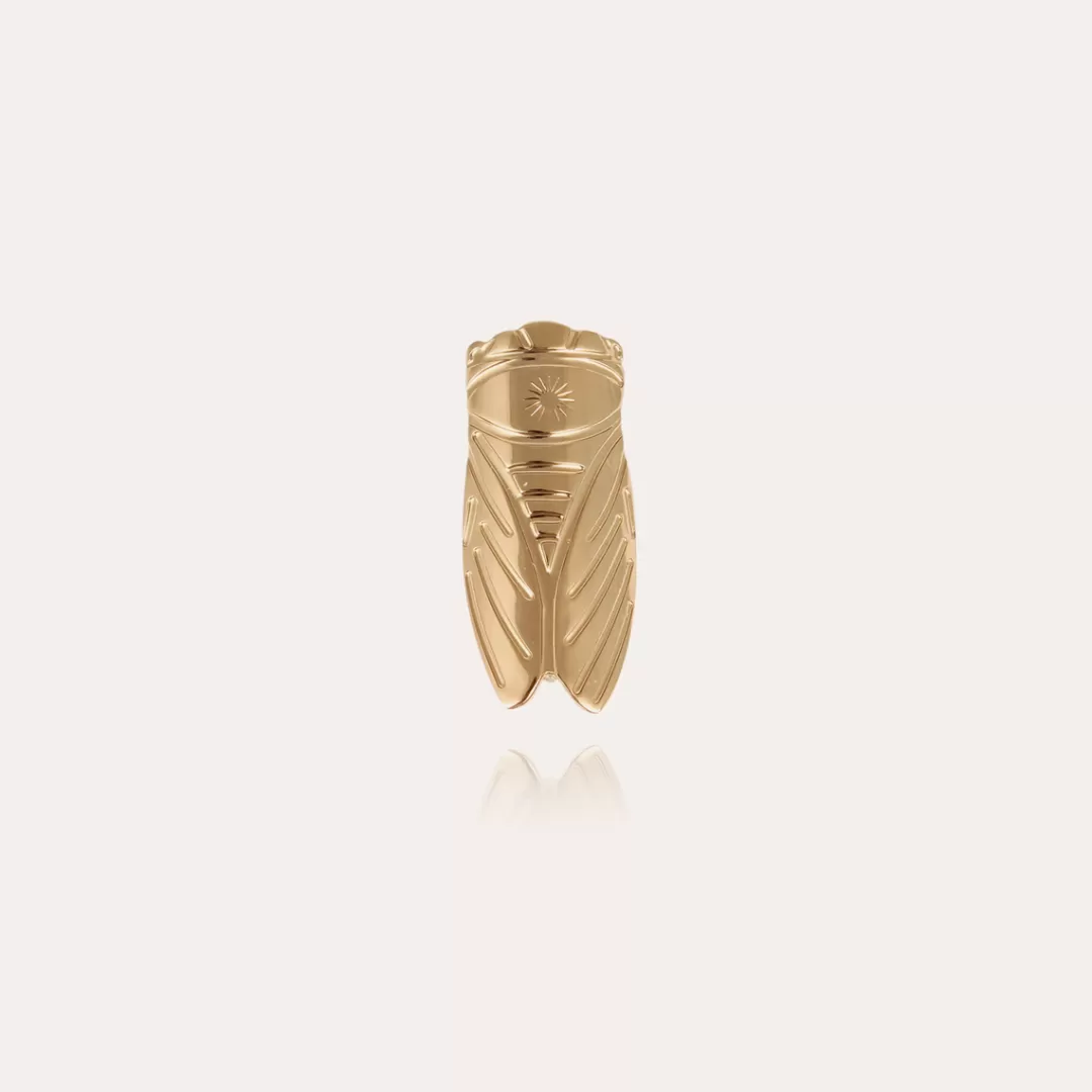 Gas Bijoux Broche Cigale Doree