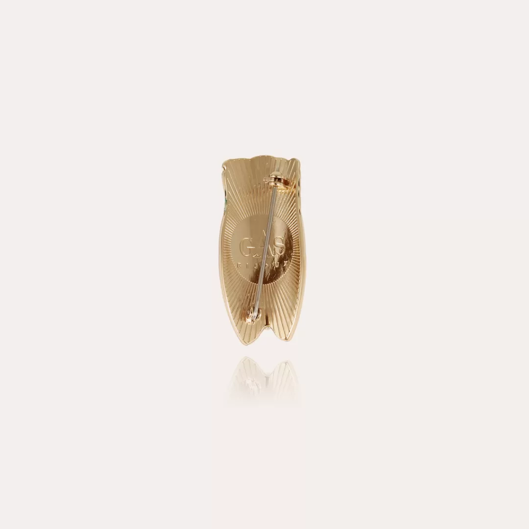 Gas Bijoux Broche Cigale Doree