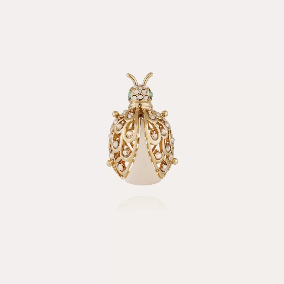 Gas Bijoux Broche Coccinelle Doree
