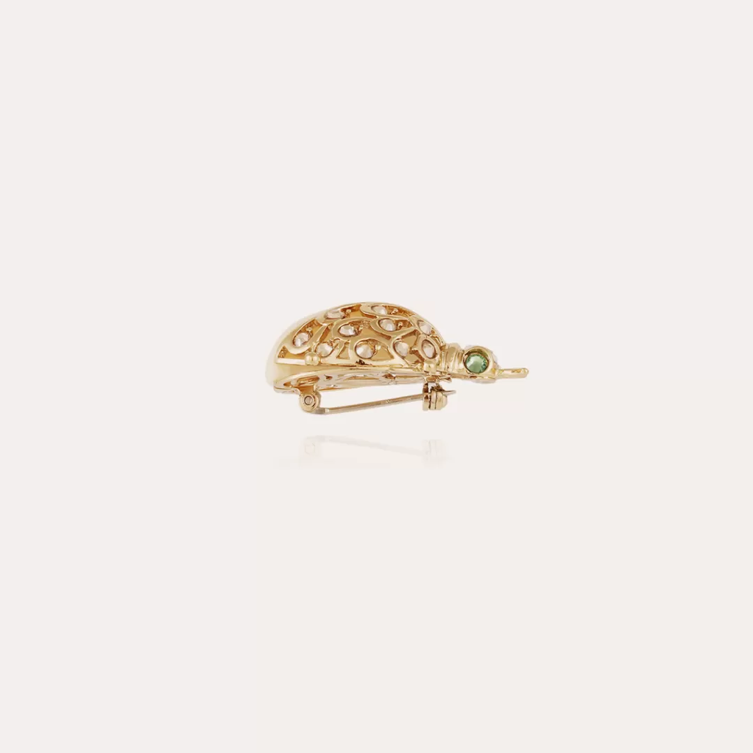 Gas Bijoux Broche Coccinelle Doree