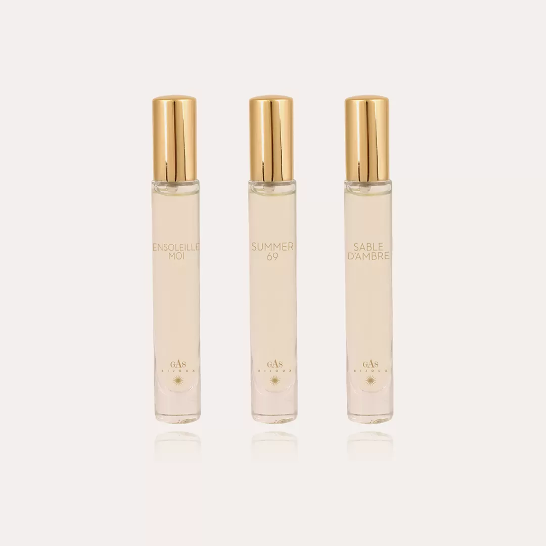 Gas Bijoux Coffret Essentiel-Ensoleille Moi, Summer 69, Sable D'Ambre (3 X 10 Ml)