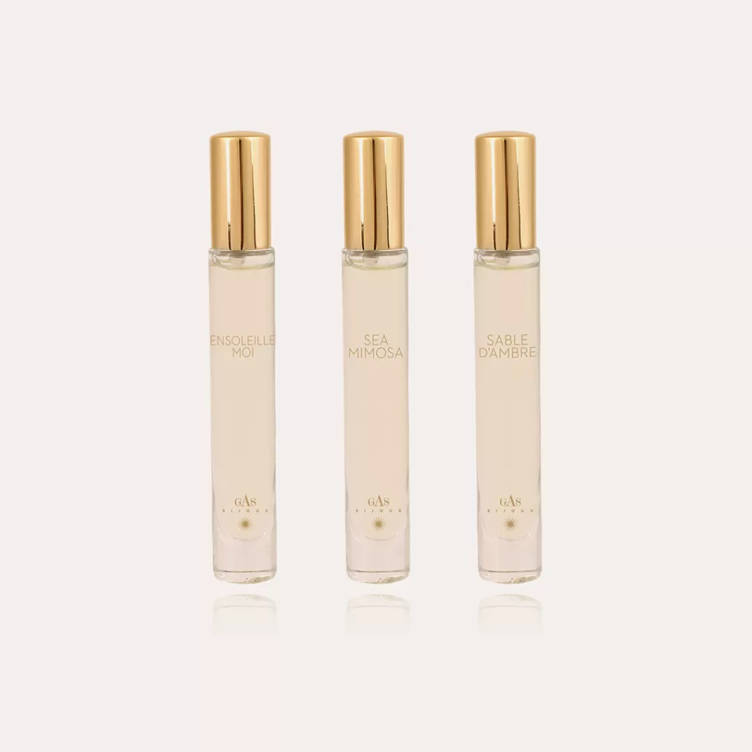 Gas Bijoux Coffret Signature-Ensoleille Moi, Sea Mimosa, Sable D'Ambre (3 X 10 Ml)