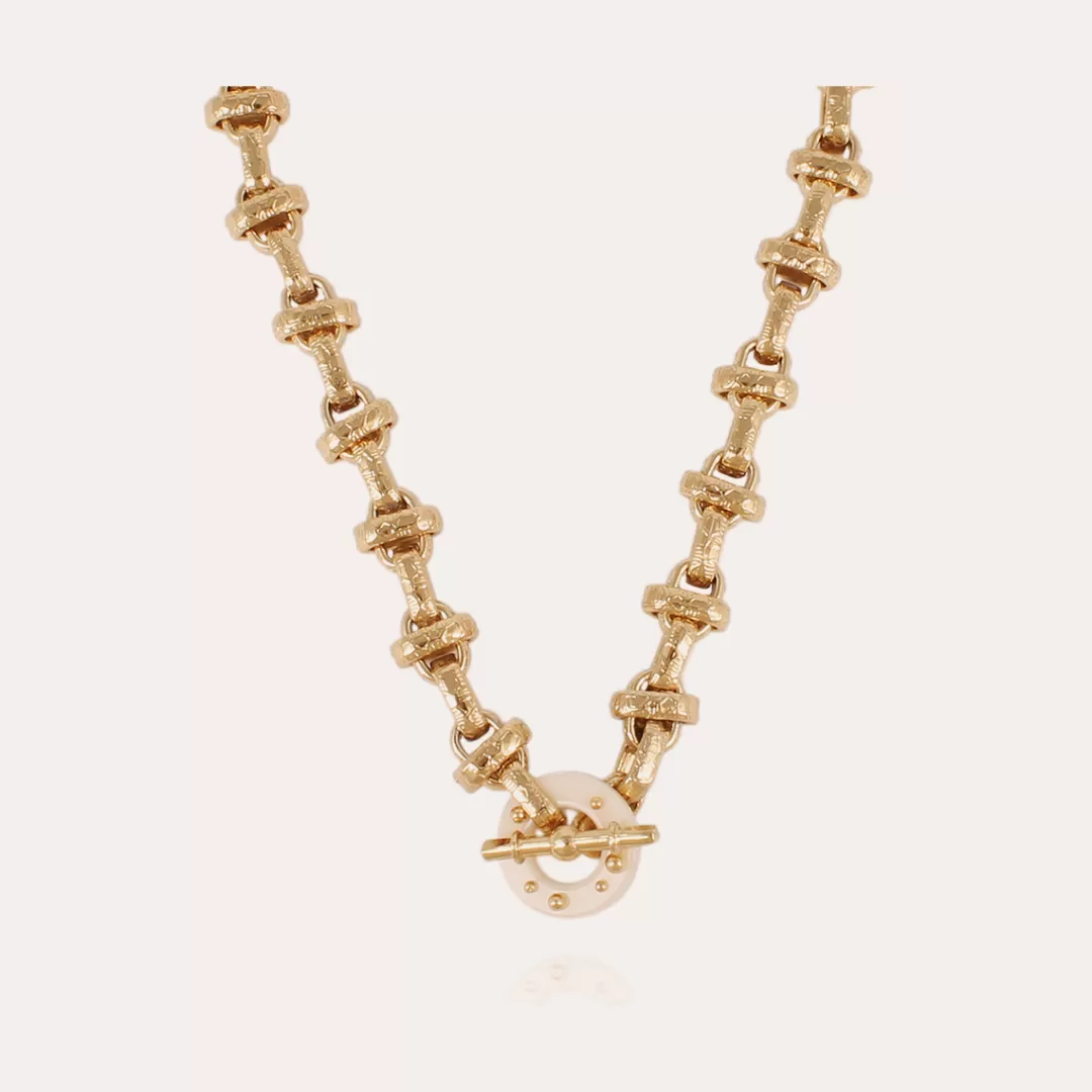 Gas Bijoux Collier Adrian Acetate Dore-Ivoire