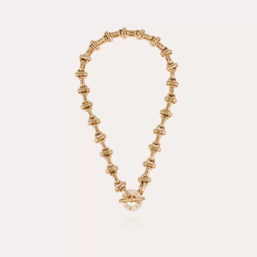 Gas Bijoux Collier Adrian Acetate Dore-Ivoire