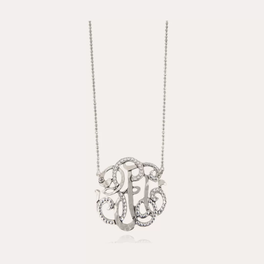 Gas Bijoux Collier Arabesque Grand Modele Argente
