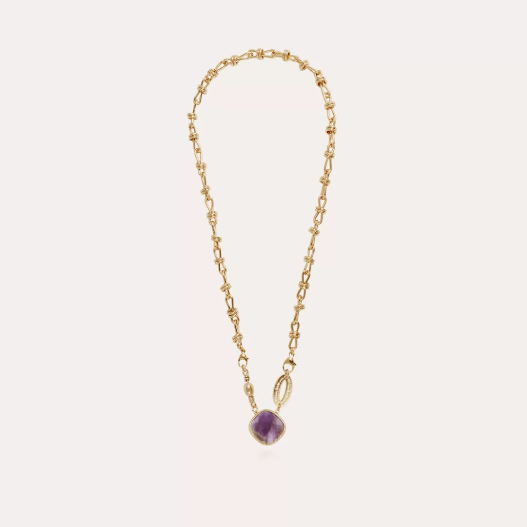 Gas Bijoux Collier Billy Dore-Amethyste